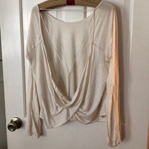 Free People Backless Shirt